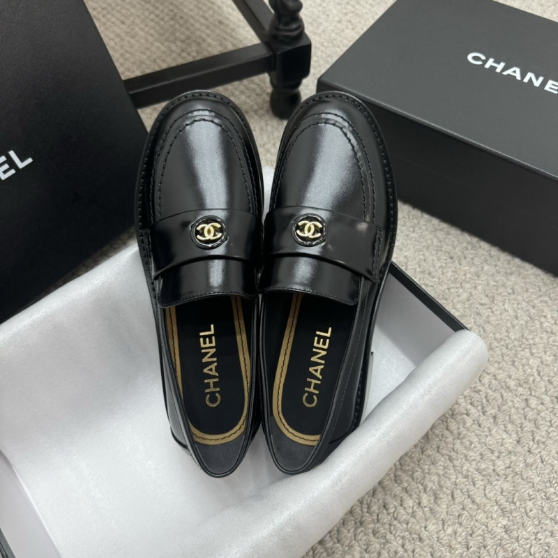 Ch*el leather shoes